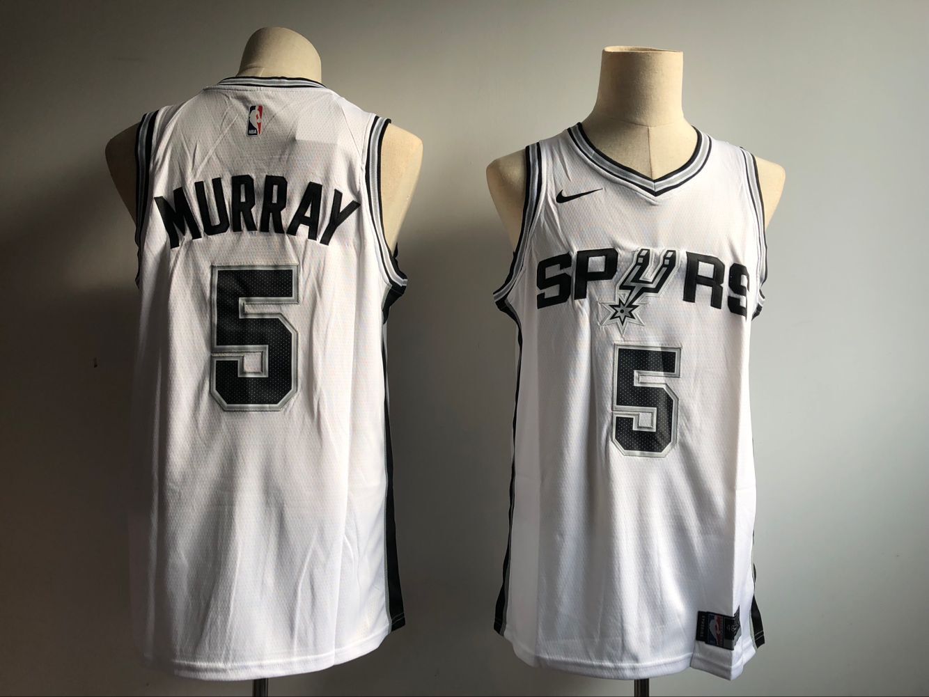 Men San Antonio Spurs #5 Murray White Game NBA Jerseys->philadelphia 76ers->NBA Jersey